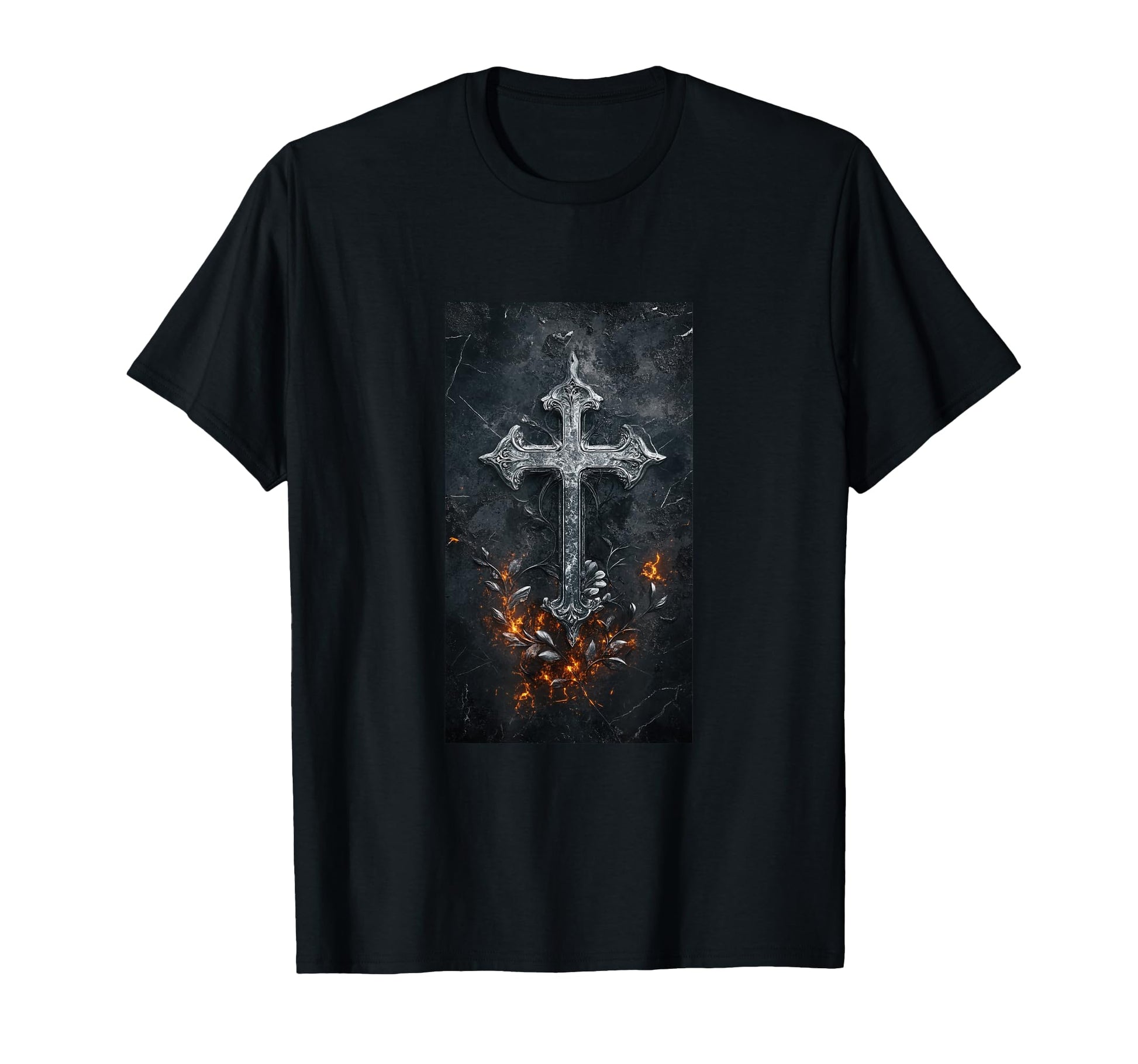 Gothic Cross Grunge Aesthetic Y2K T-Shirt - Casual Everyday Wear Unisex - T-Shirt, Sweatshirt, Hoodie