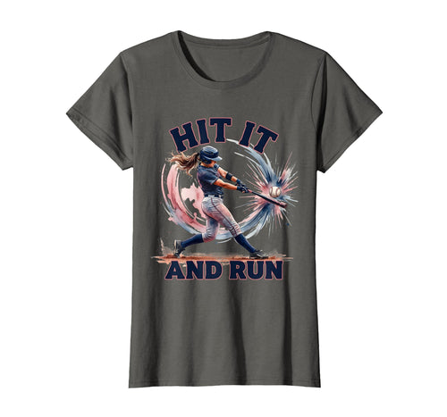 Hit It And Run Womens Baseball T-Shirt - Novelty Apparel Men Women - T-Shirt, Sweatshirt, Hoodie