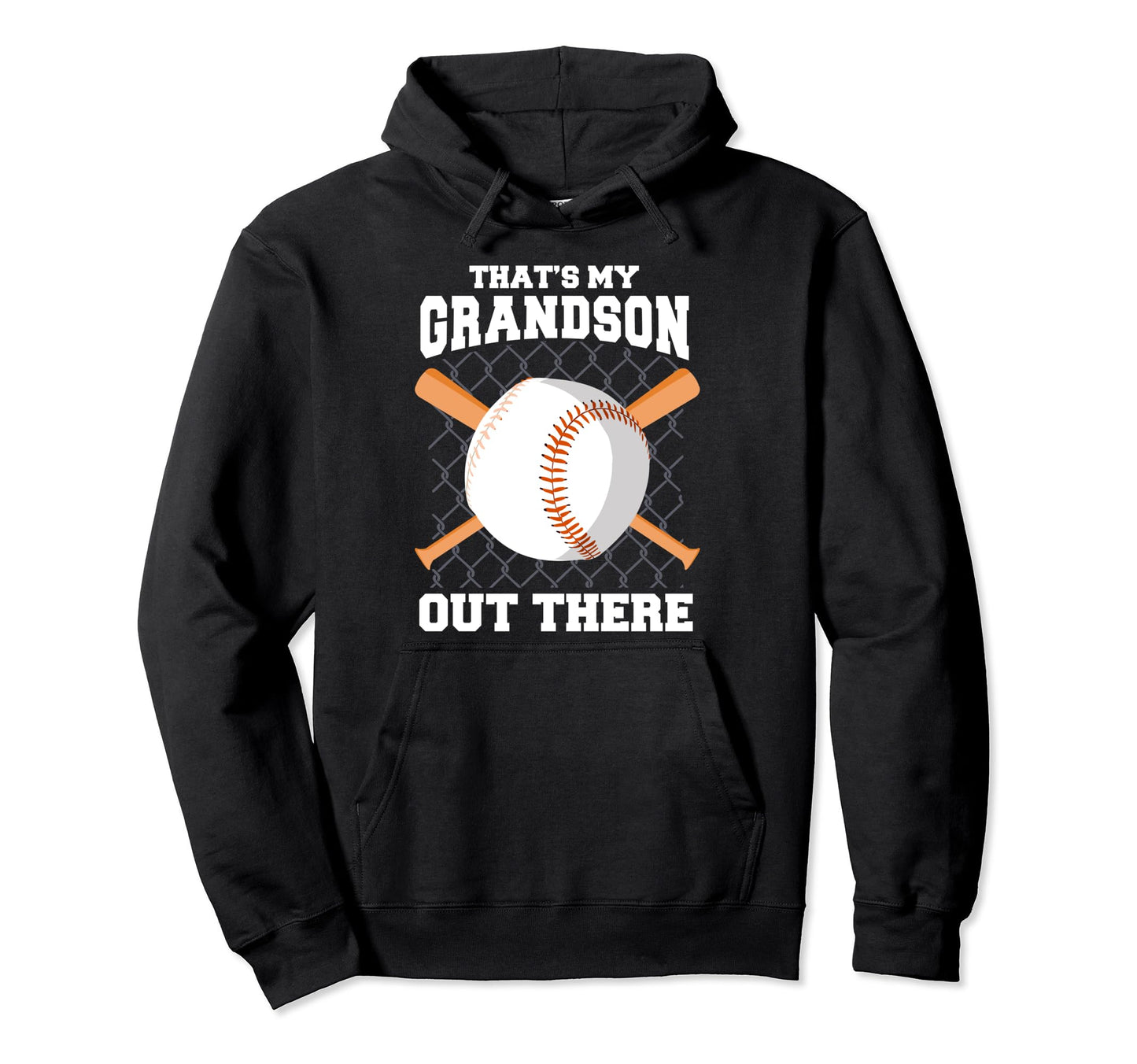 Baseball Grandson Hilarious Grandmother Hoodie - Novelty Apparel Unisex - T-Shirt, Sweatshirt, Hoodie