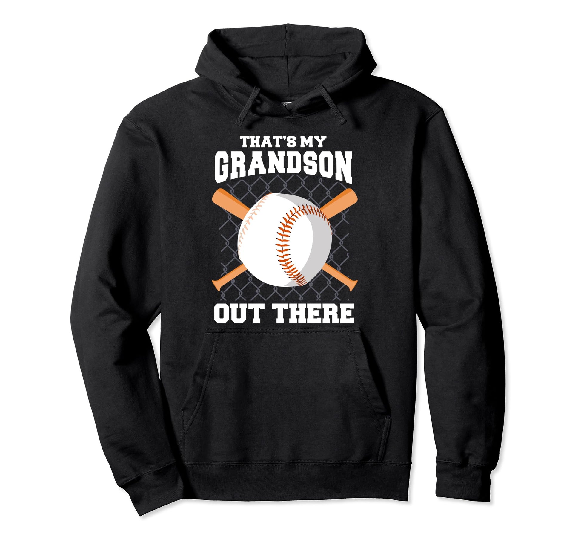 Baseball Grandson Hilarious Grandmother Hoodie - Novelty Apparel Unisex - T-Shirt, Sweatshirt, Hoodie