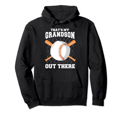 Baseball Grandson Hilarious Grandmother Hoodie - Novelty Apparel Unisex - T-Shirt, Sweatshirt, Hoodie