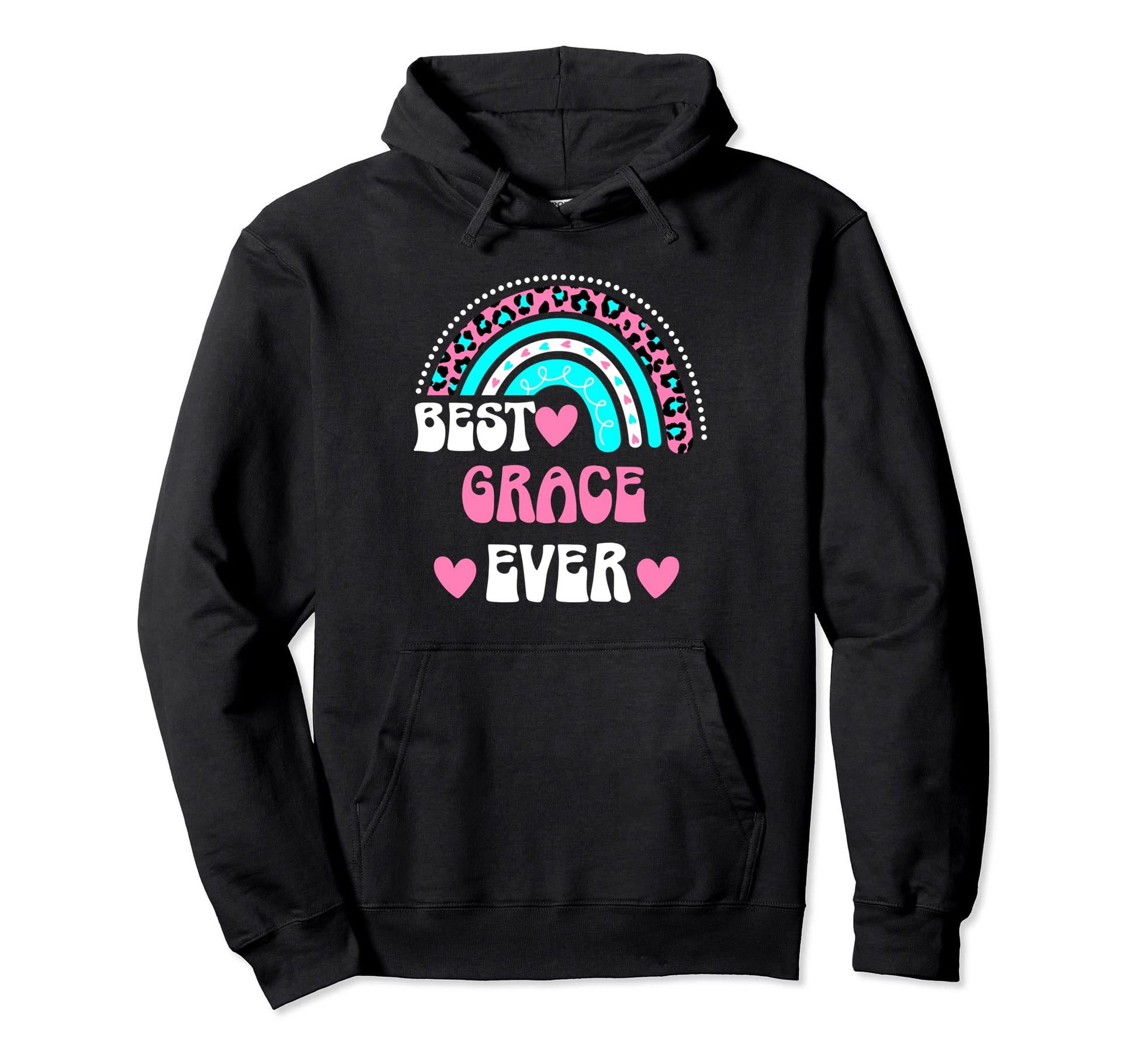 Best Grace Ever Personal Name Leopard Hoodie - Custom Art Print Unisex - T-Shirt, Sweatshirt, Hoodie