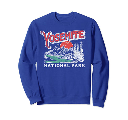 Yosemite National Park 80S Sweatshirt - Casual Everyday Wear Men Women - T-Shirt, Sweatshirt, Hoodie