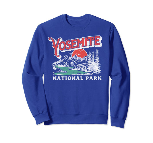 Yosemite National Park 80S Sweatshirt - Casual Everyday Wear Men Women - T-Shirt, Sweatshirt, Hoodie