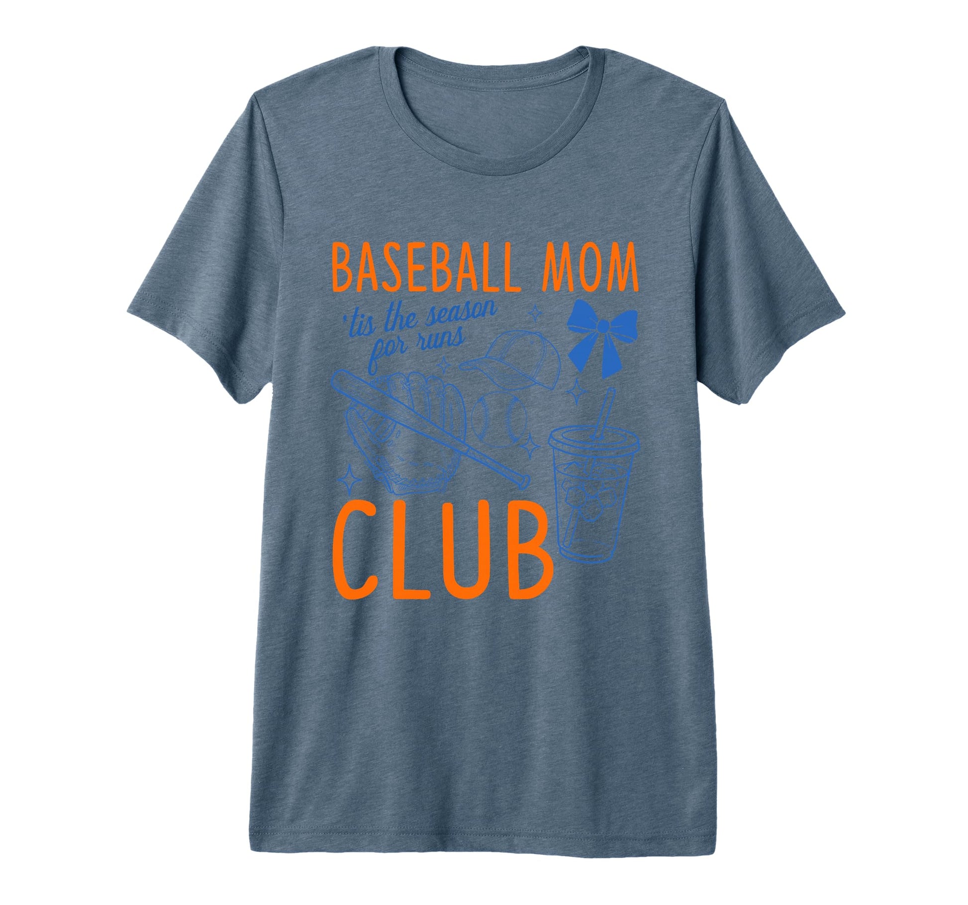 Baseball Mom Club Tis Season Runs T-Shirt - Casual Everyday Wear Men Women - T-Shirt, Sweatshirt, Hoodie