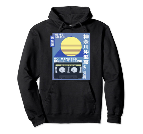 Cassette Ad Japanese 80S Vaporwave Hoodie - Minimalist Print Men Women - T-Shirt, Sweatshirt, Hoodie