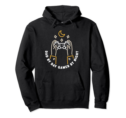 Dad Day Gamer Night Fathers Day Games Hoodie - Unique Graphic for Adults - T-Shirt, Sweatshirt, Hoodie