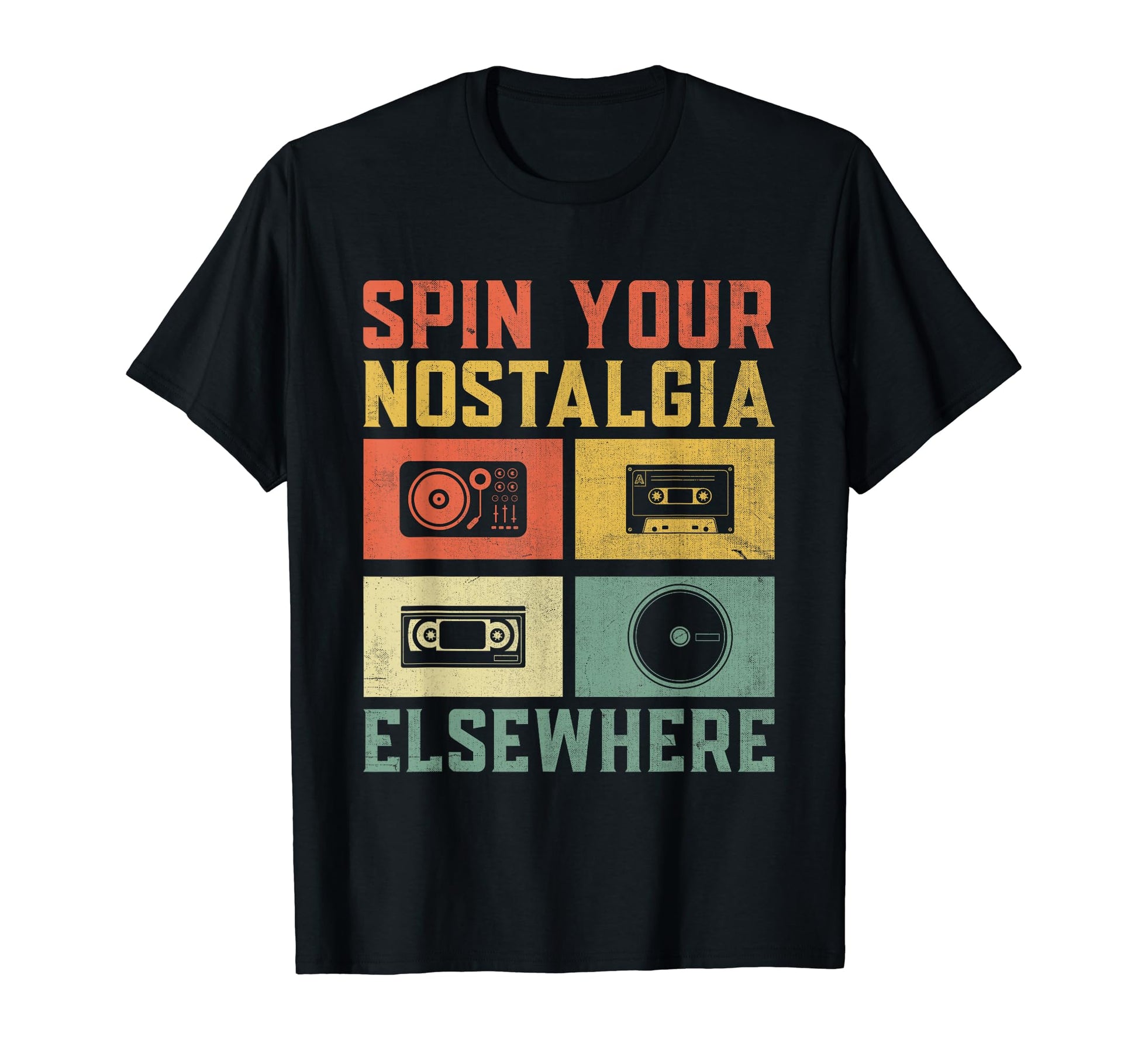 Funny Old School Dj Equipment Table T-Shirt - Graphic Print Unisex - T-Shirt, Sweatshirt, Hoodie