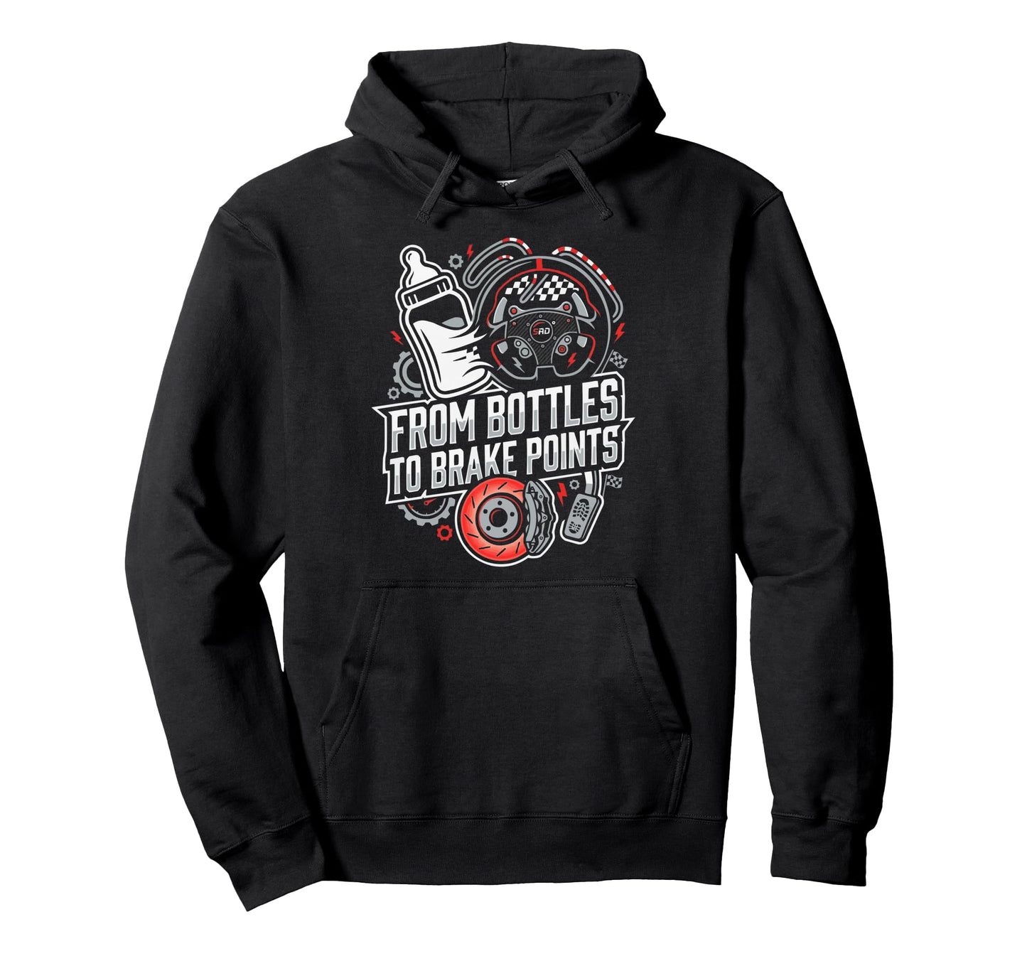 Sim Racing Dad Virtual Racing Game Hoodie - Novelty Apparel for Adults - T-Shirt, Sweatshirt, Hoodie