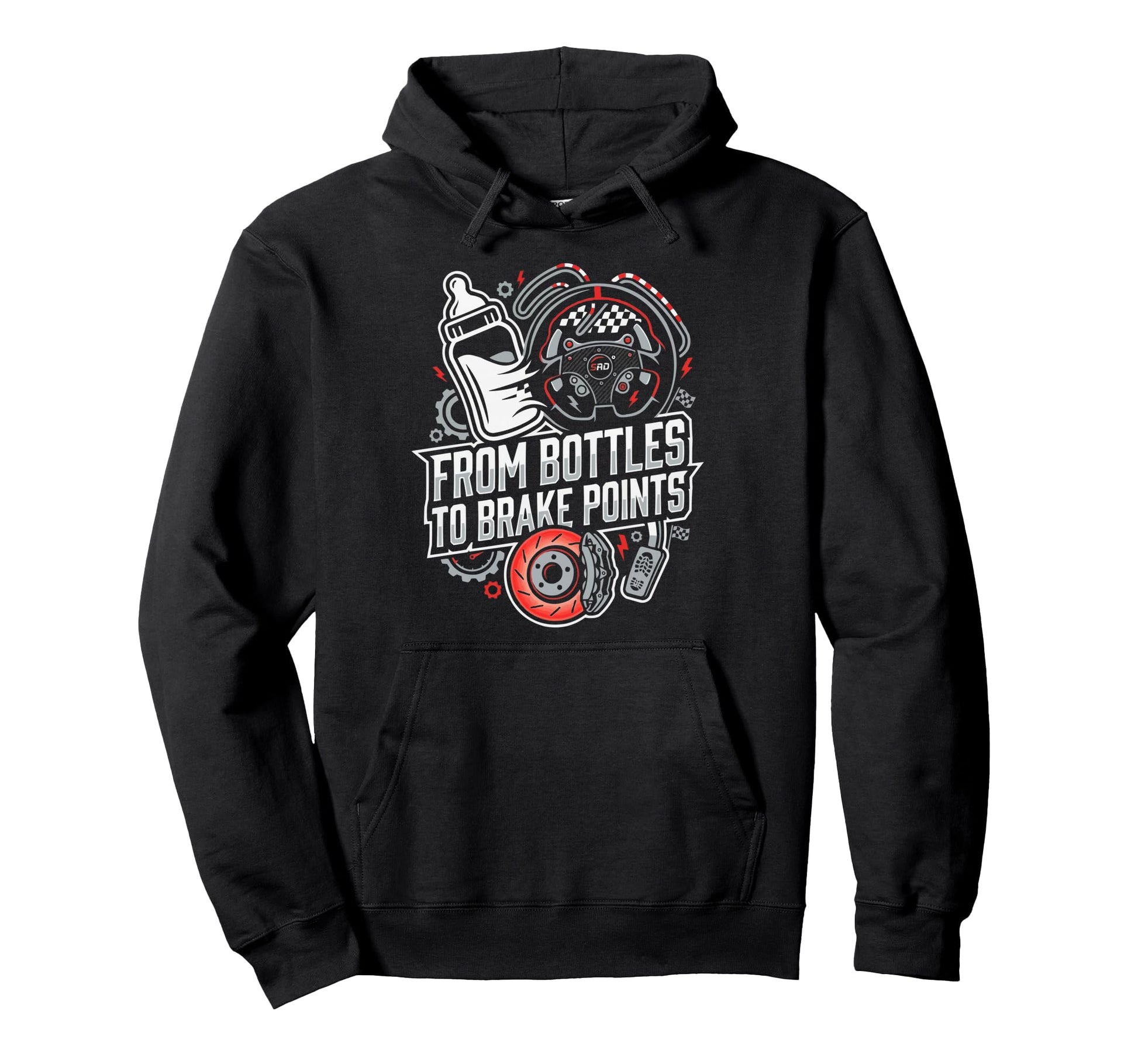 Sim Racing Dad Virtual Racing Game Hoodie - Novelty Apparel for Adults - T-Shirt, Sweatshirt, Hoodie