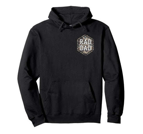 2 Sides Camo Rad Dad Camouflage Hoodie - Casual Everyday Wear for Adults - T-Shirt, Sweatshirt, Hoodie