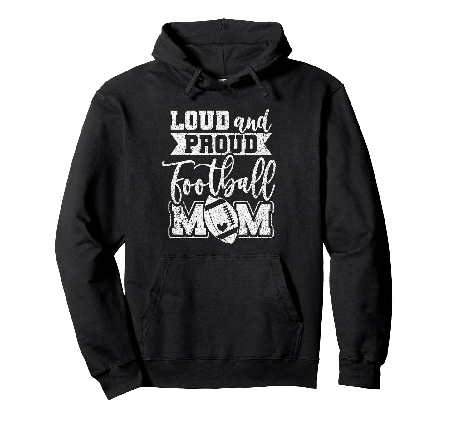Game Day High School Football Loud And Hoodie - Graphic Print for Adults - T-Shirt, Sweatshirt, Hoodie