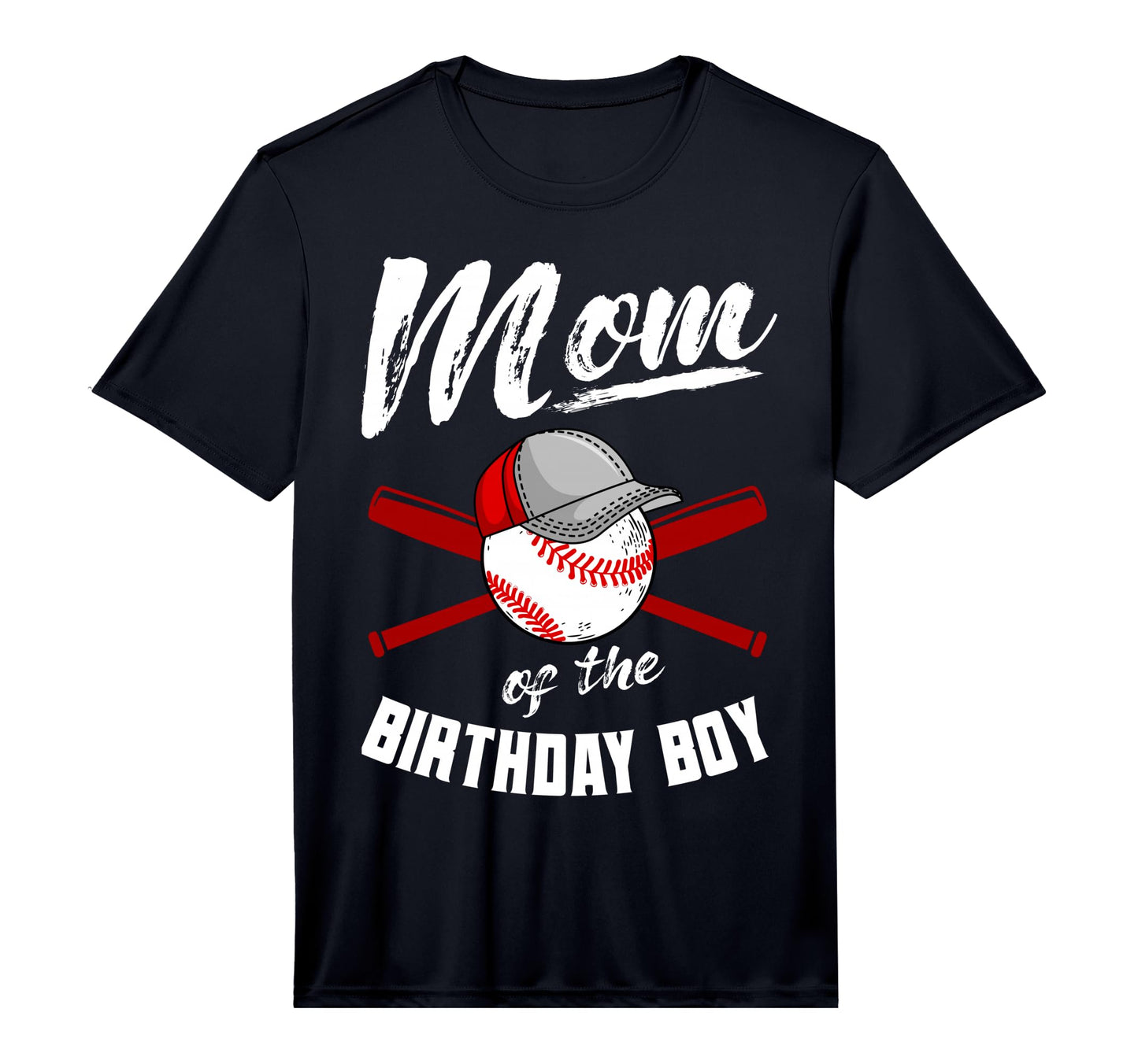 Mom Birthday Baseball Bday Party T-Shirt - Casual Everyday Wear Men Women - T-Shirt, Sweatshirt, Hoodie