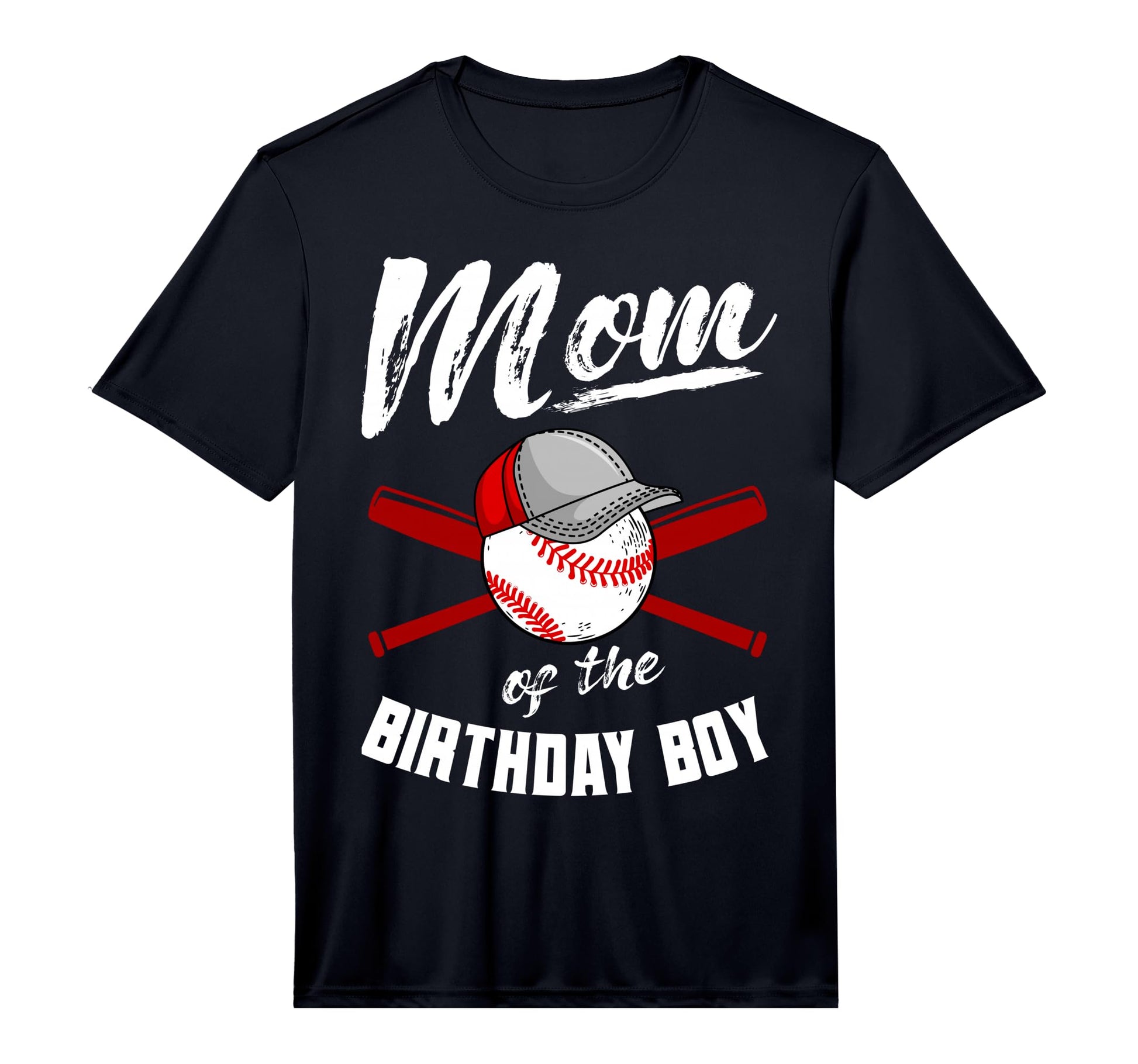 Mom Birthday Baseball Bday Party T-Shirt - Casual Everyday Wear Men Women - T-Shirt, Sweatshirt, Hoodie