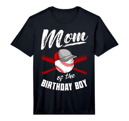 Mom Birthday Baseball Bday Party T-Shirt - Casual Everyday Wear Men Women - T-Shirt, Sweatshirt, Hoodie