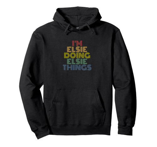 Im Elsie Doing Elsie Things Rainbow Hoodie - Minimalist Print Men Women - T-Shirt, Sweatshirt, Hoodie