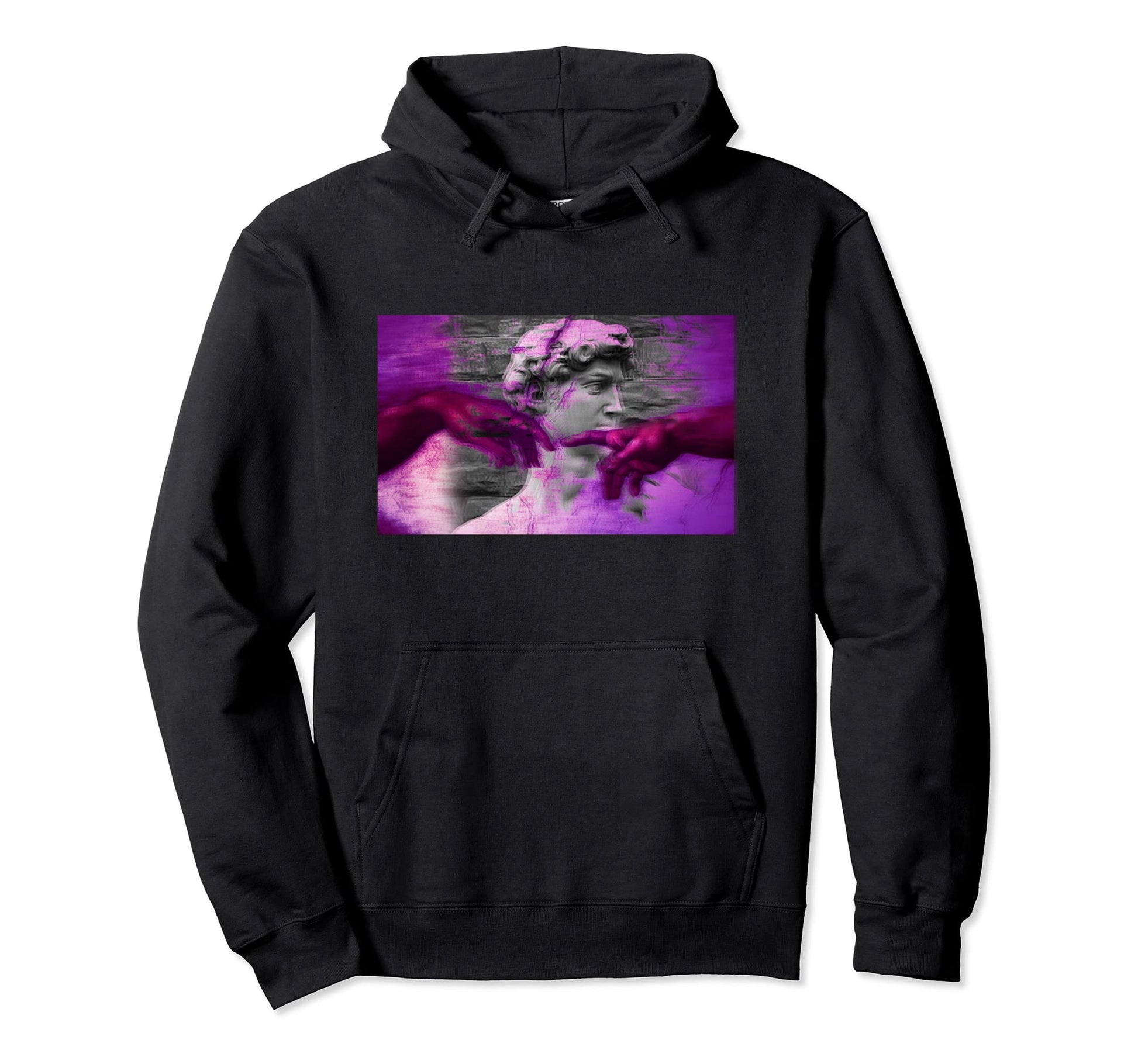Vaporwave Creation Adam Michelangelo Hoodie - Casual Everyday Wear Unisex - T-Shirt, Sweatshirt, Hoodie