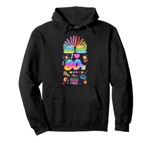 Rainbow Spiral Spring Toy Back To 80S Hoodie - Minimalist Print Unisex - T-Shirt, Sweatshirt, Hoodie