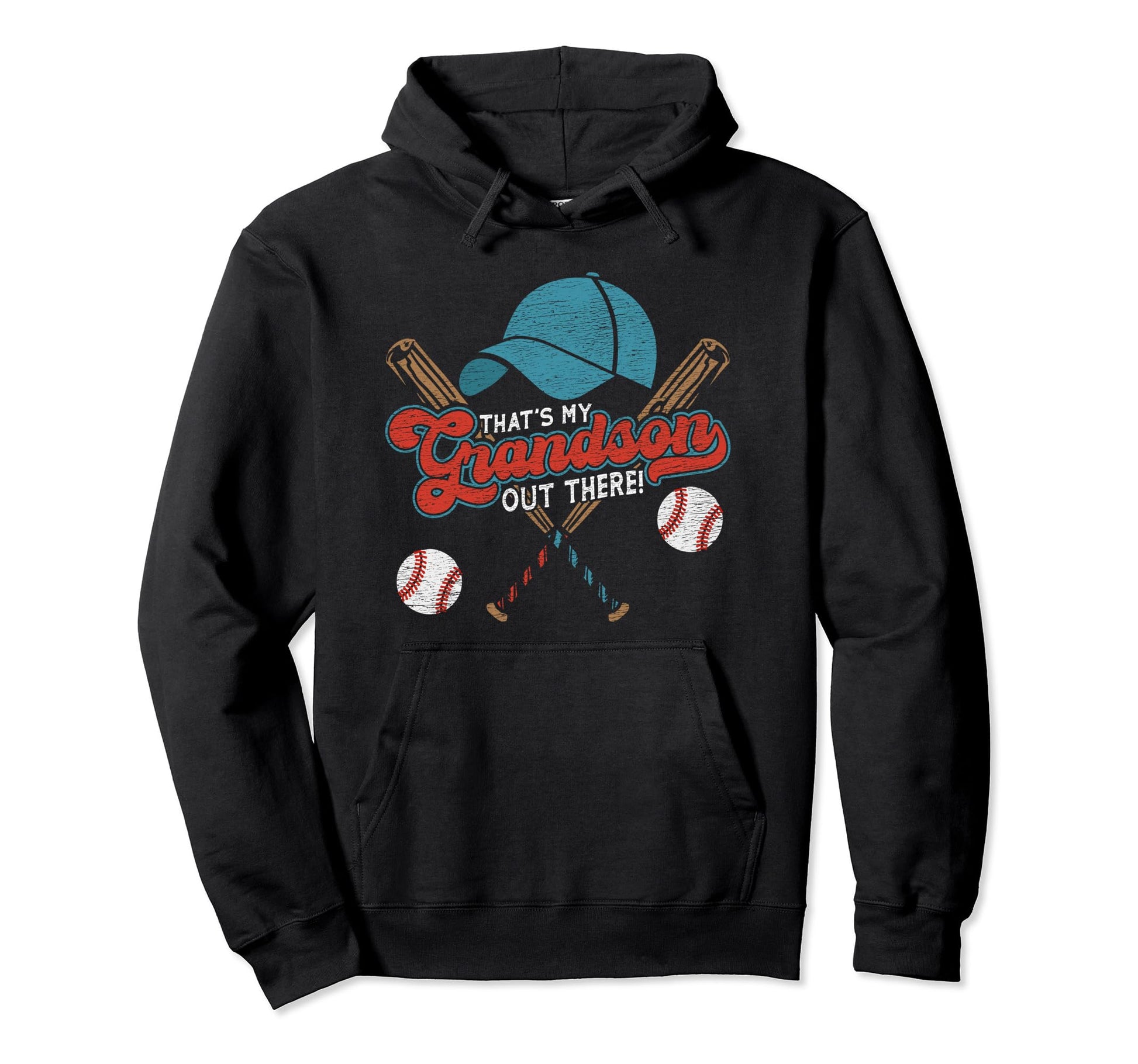 Thats My Grandson Out There Baseball Hoodie - Custom Art Print Unisex - T-Shirt, Sweatshirt, Hoodie