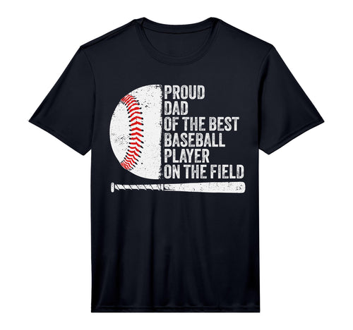 Dads Baseball Proud Baseball Dad T-Shirt - Novelty Apparel for Adults - T-Shirt, Sweatshirt, Hoodie
