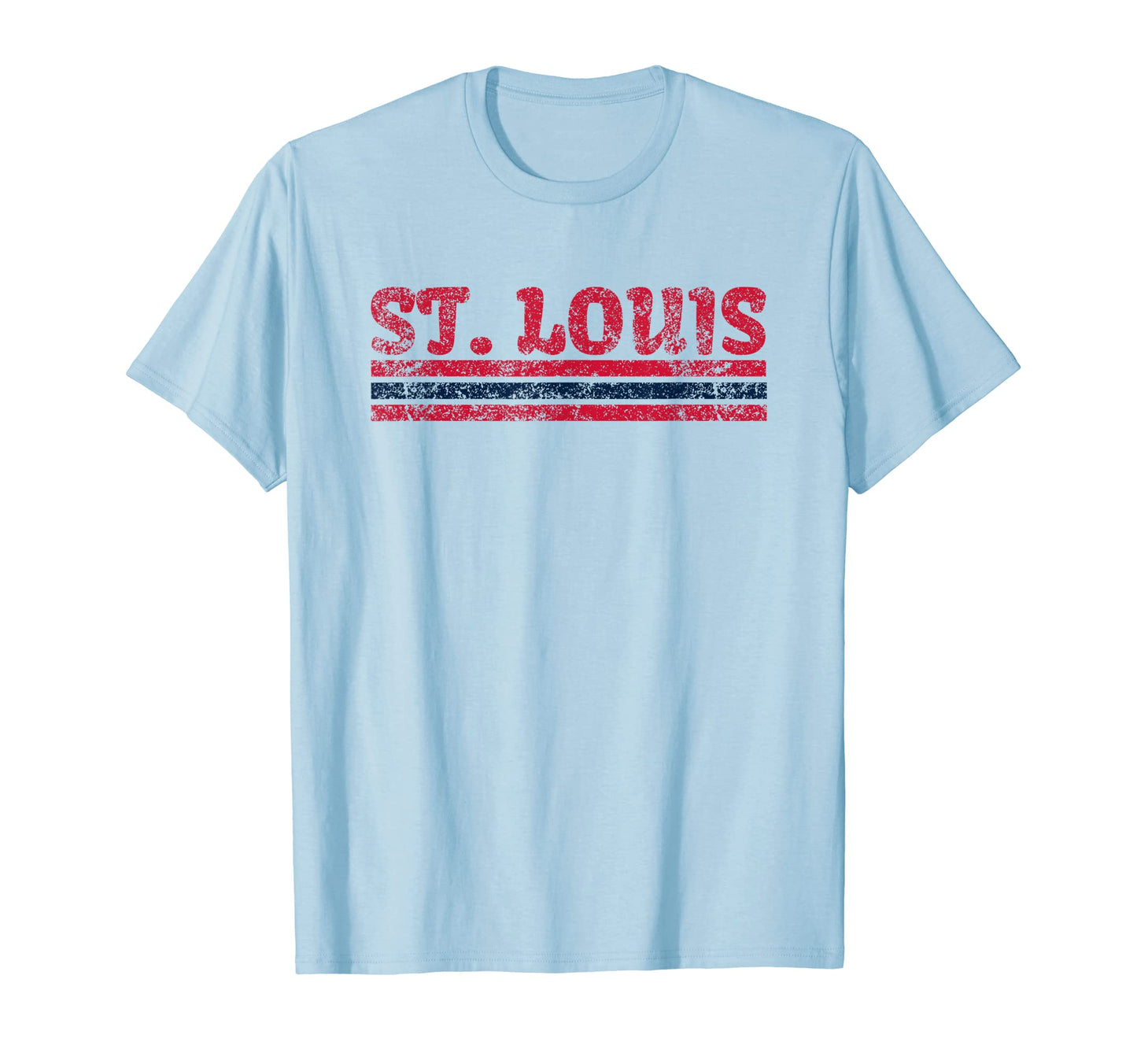St Louis Missouri Weathered Stripe T-Shirt - Minimalist Print Men Women - T-Shirt, Sweatshirt, Hoodie