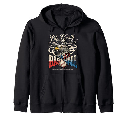 Life Liberty And Pursuit Baseball T-Shirt - Novelty Apparel Men Women - T-Shirt, Sweatshirt, Hoodie