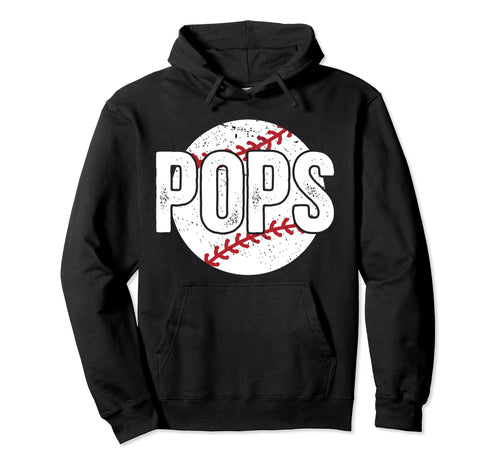 Pops Proud Baseball Pops Baseball Hoodie - Fun Novelty Design Men Women - T-Shirt, Sweatshirt, Hoodie