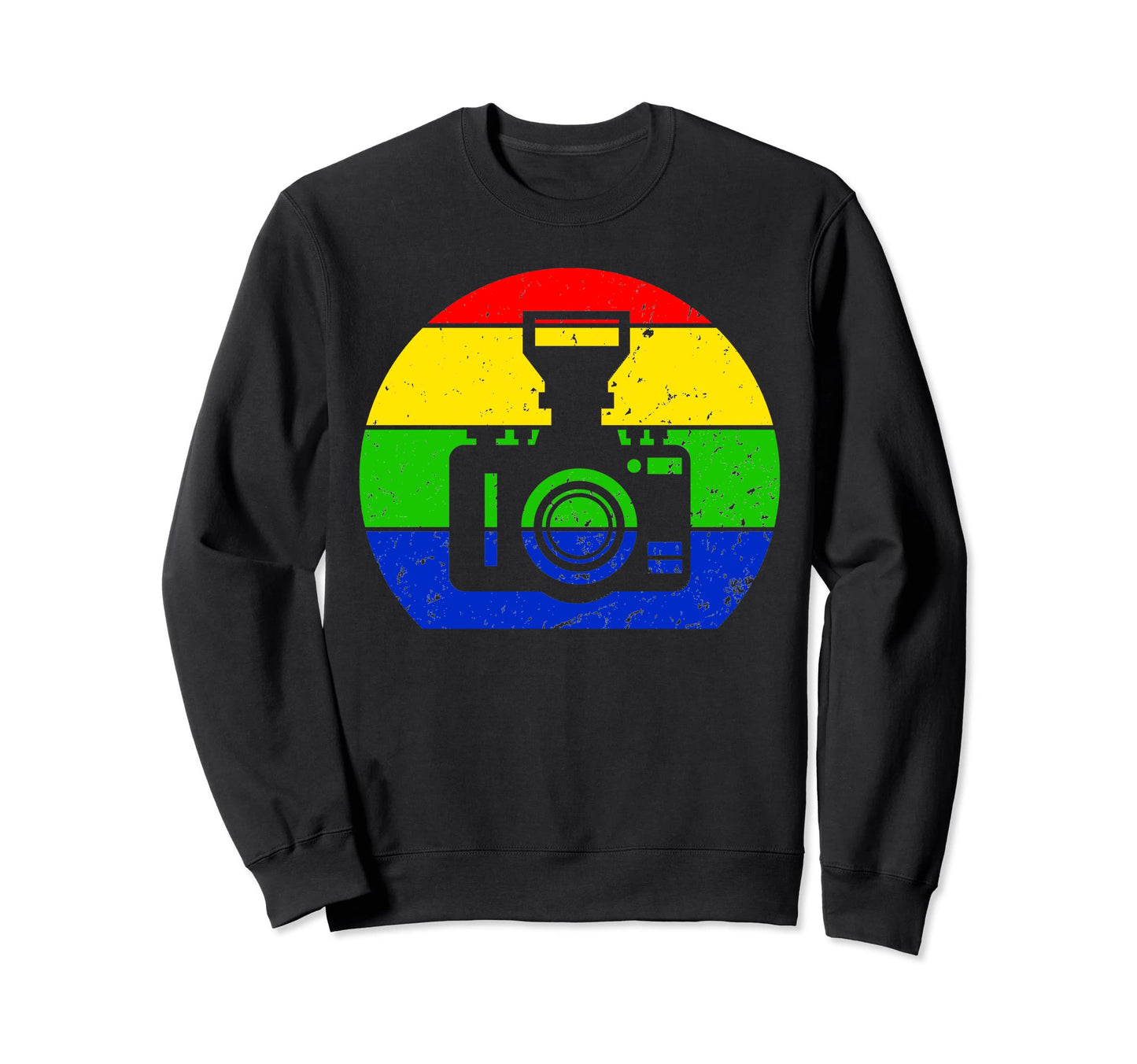 Camera Camera Silhouette Photographer Sweatshirt - Trendy Graphic Unisex - T-Shirt, Sweatshirt, Hoodie