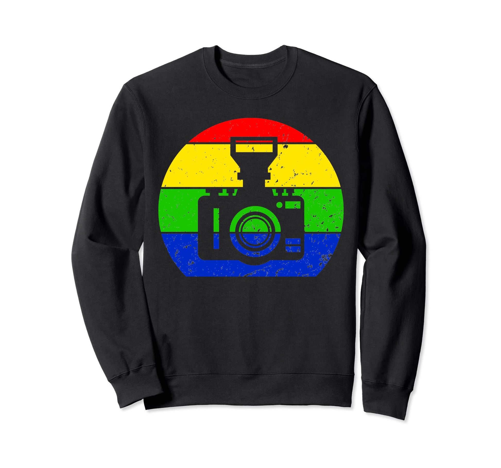 Camera Camera Silhouette Photographer Sweatshirt - Trendy Graphic Unisex - T-Shirt, Sweatshirt, Hoodie
