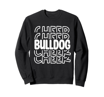 Bulldog Cheer High School Sports Sweatshirt - Streetwear Style Men Women - T-Shirt, Sweatshirt, Hoodie