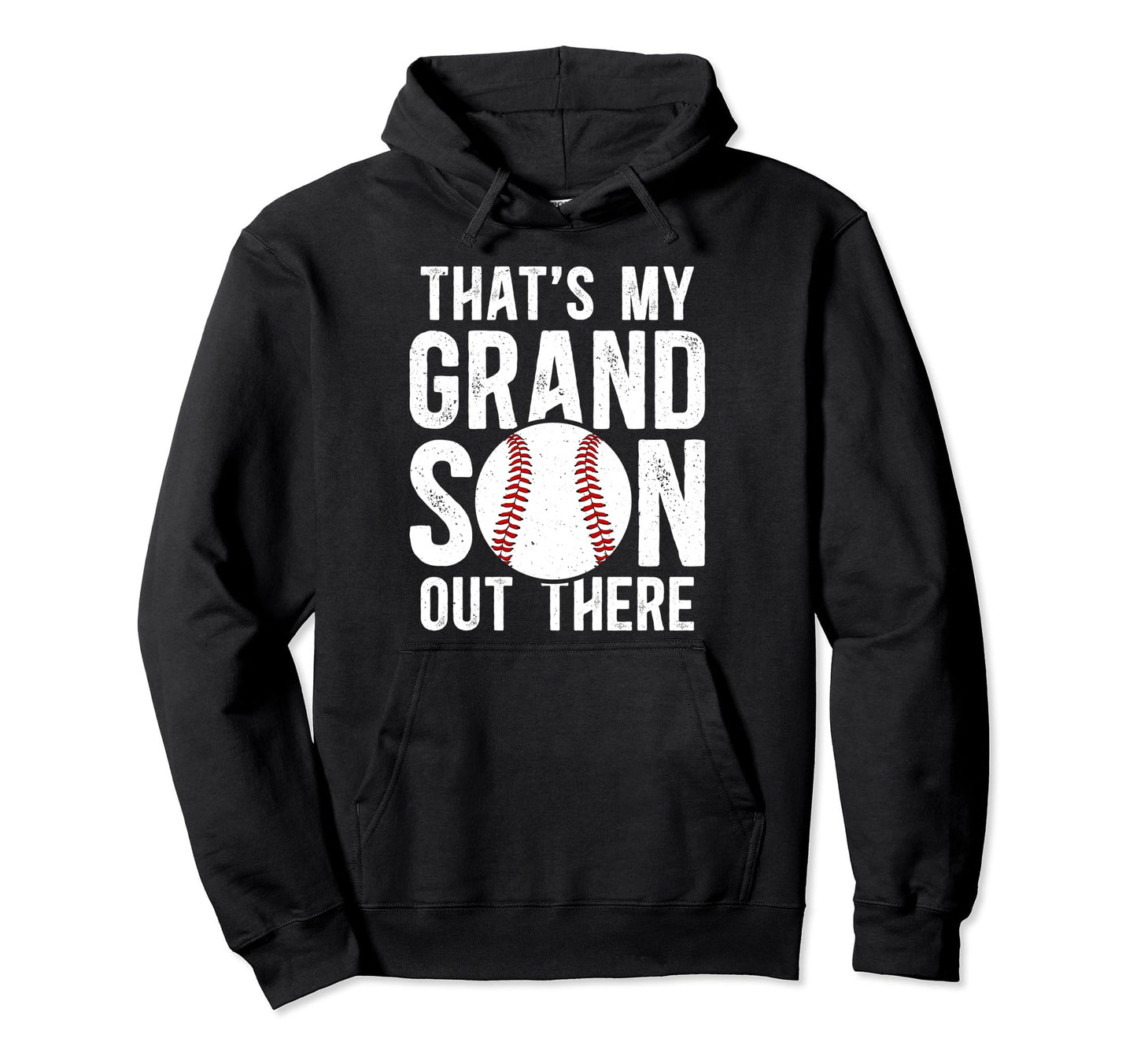 Thats My Grandson Baseball Grandpa Hoodie - Novelty Apparel Unisex - T-Shirt, Sweatshirt, Hoodie