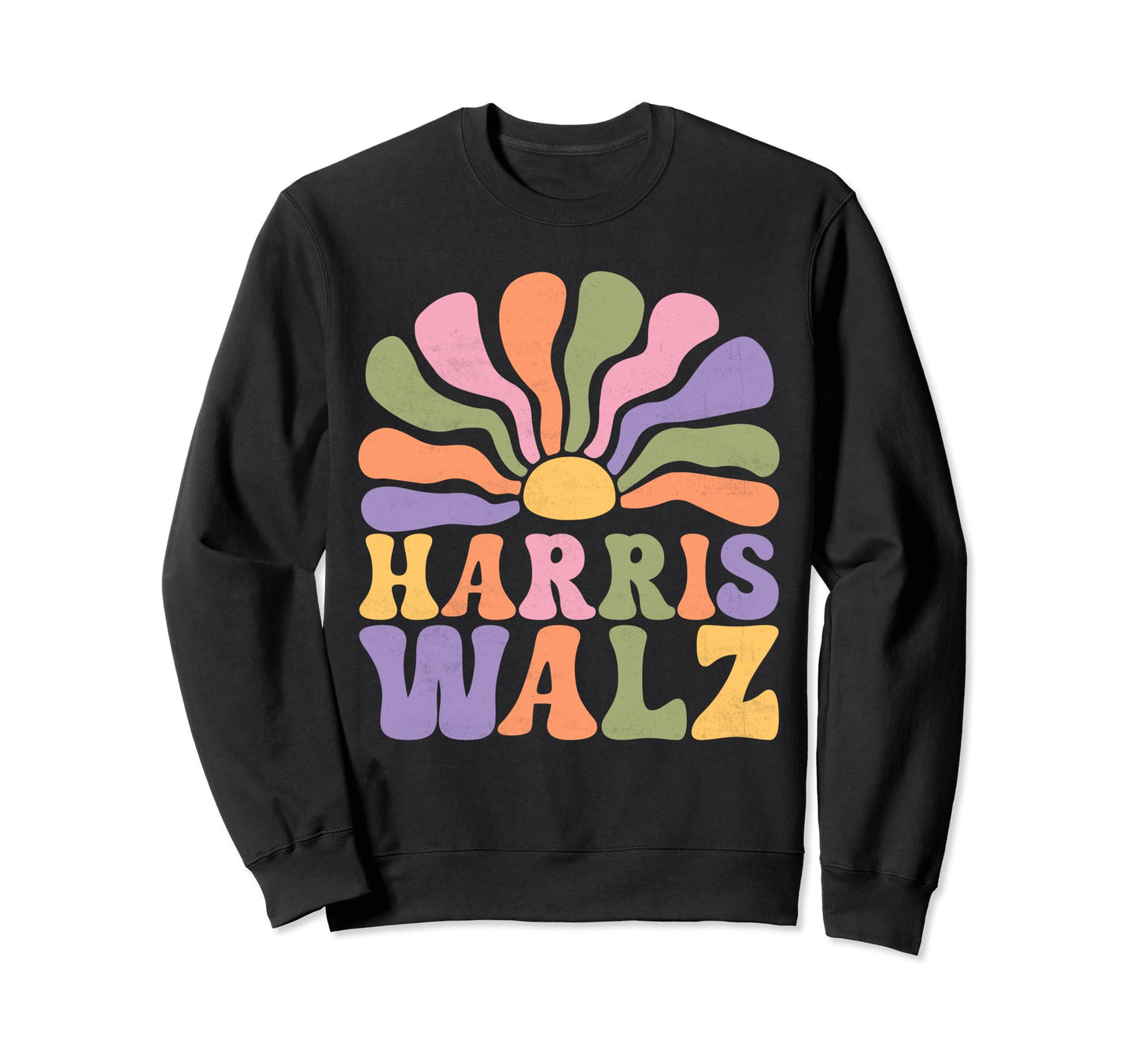 Boho Harris Walz Waltz Sweatshirt - Minimalist Print for Adults - T-Shirt, Sweatshirt, Hoodie