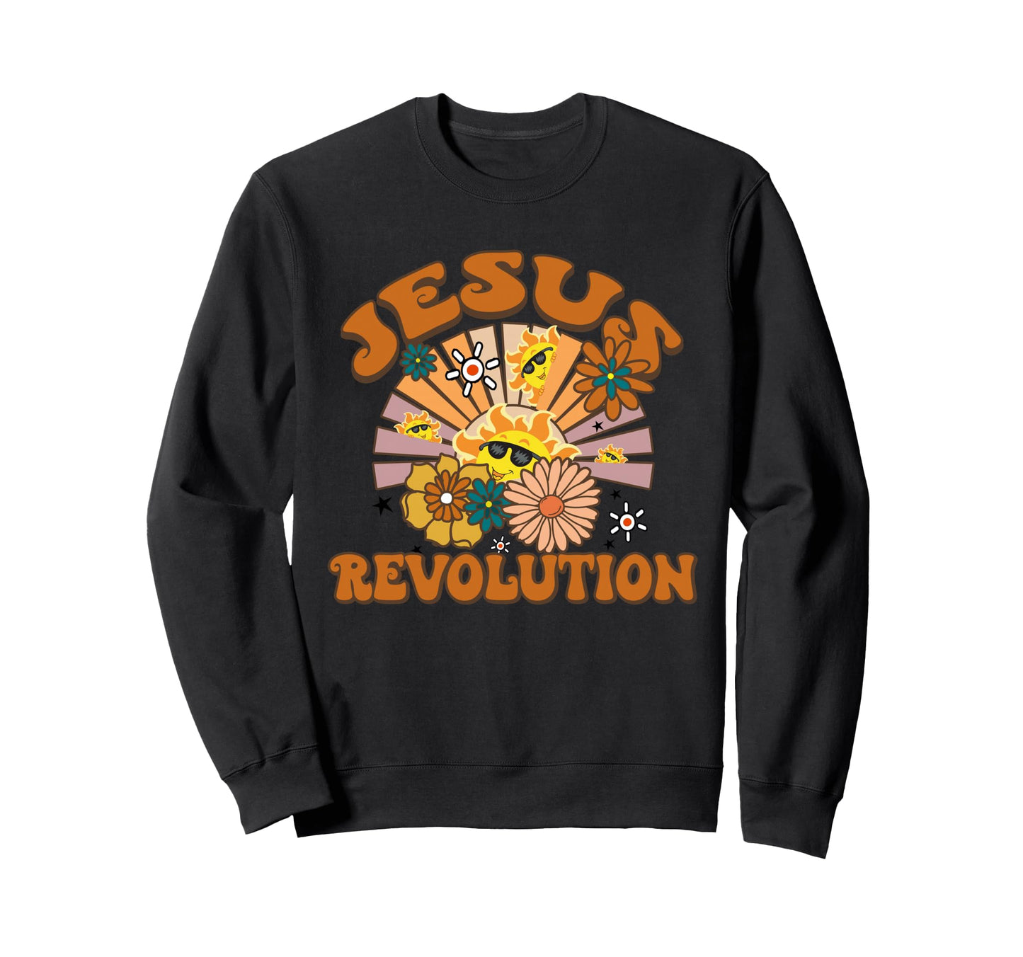 Jesus Revolution Funny Christian Sweatshirt - Novelty Apparel Men Women - T-Shirt, Sweatshirt, Hoodie