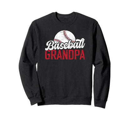 Baseball Grandpa Proud Baseball Sweatshirt - Custom Art Print Men Women - T-Shirt, Sweatshirt, Hoodie