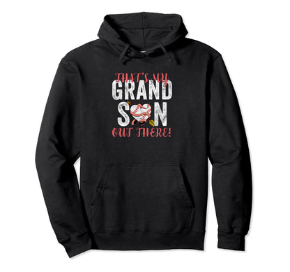 Thats My Grandson Baseball Grandma Hoodie - Trendy Graphic Men Women - T-Shirt, Sweatshirt, Hoodie