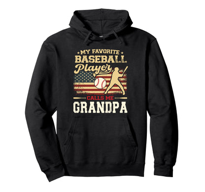 My Favorite Baseball Player Calls Me Hoodie - Minimalist Print for Adults - T-Shirt, Sweatshirt, Hoodie