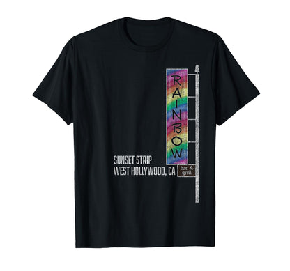 Glam Rock Legends Rainbow Bar And Grill T-Shirt - Unique Graphic Men Women - T-Shirt, Sweatshirt, Hoodie
