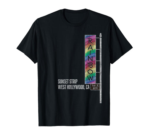 Glam Rock Legends Rainbow Bar And Grill T-Shirt - Unique Graphic Men Women - T-Shirt, Sweatshirt, Hoodie