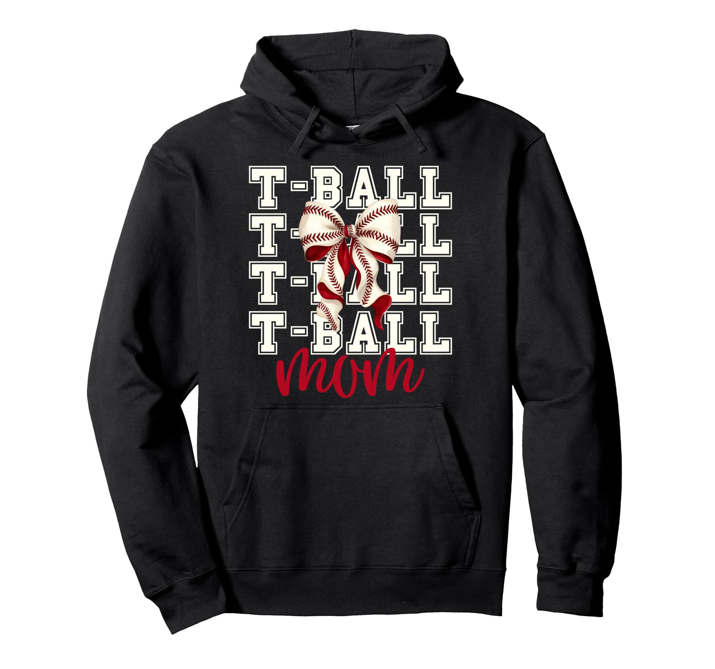Tball Mom Teeball T Ball Coquette Hoodie - Fun Novelty Design Unisex - T-Shirt, Sweatshirt, Hoodie