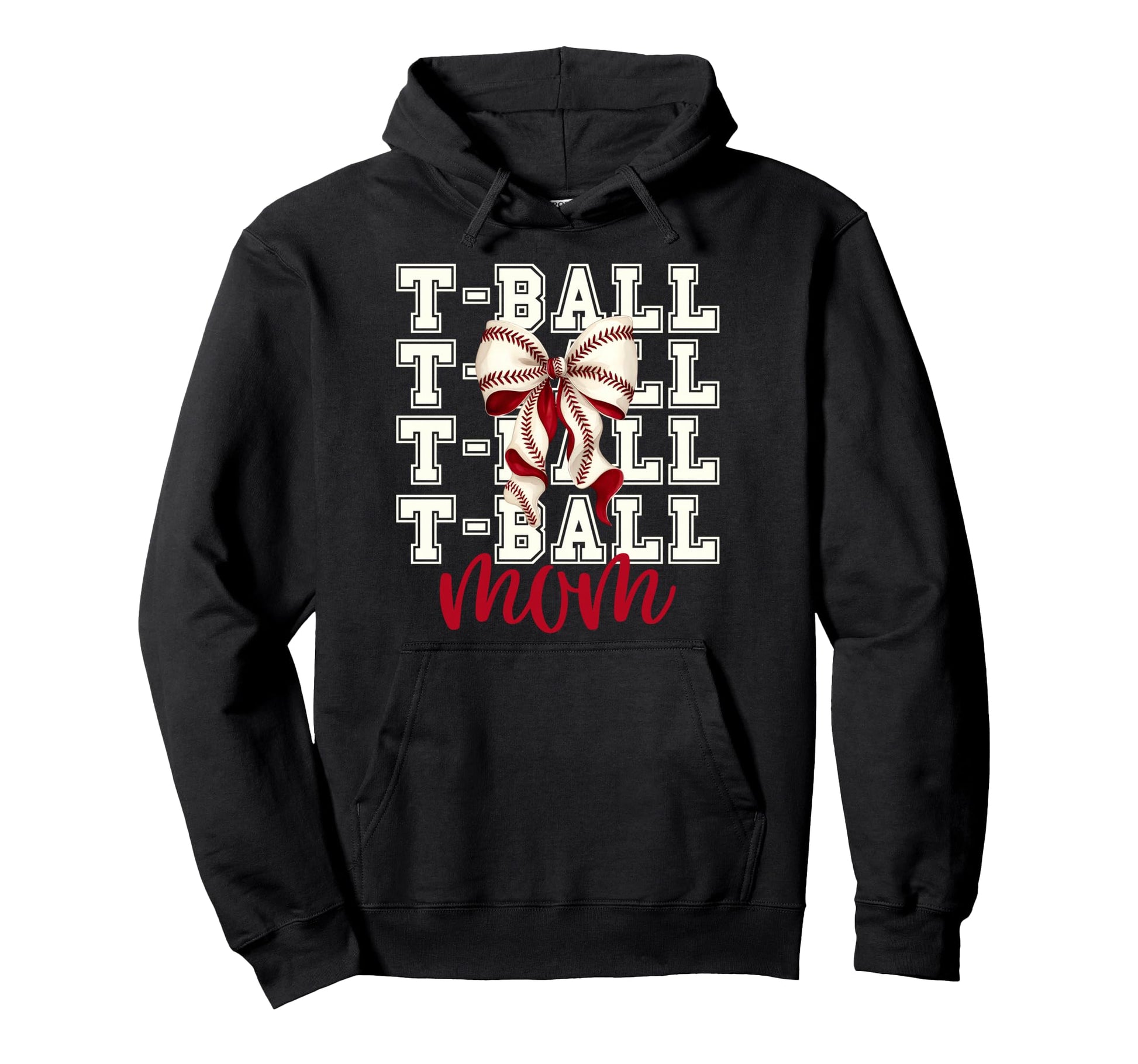 Tball Mom Teeball T Ball Coquette Hoodie - Fun Novelty Design Unisex - T-Shirt, Sweatshirt, Hoodie