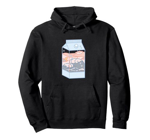 Japanese Aesthetic Milk Box Artwork Kawaii Hoodie - Trendy Graphic Unisex - T-Shirt, Sweatshirt, Hoodie
