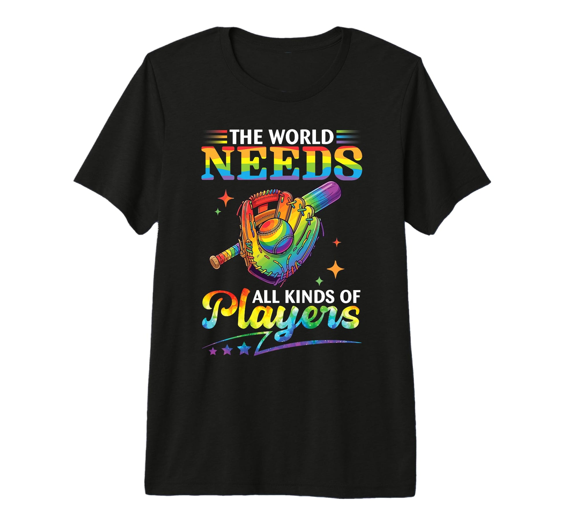 World Needs All Kinds Baseball T-Shirt - Casual Everyday Wear Unisex - T-Shirt, Sweatshirt, Hoodie