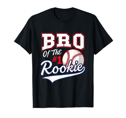 Brother Bro Number 1 Rookie Baseball T-Shirt - Unique Graphic Men Women - T-Shirt, Sweatshirt, Hoodie
