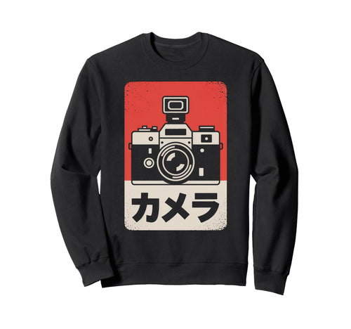 Japanese Analog Slr Camera Sweatshirt - Casual Everyday Wear for Adults - T-Shirt, Sweatshirt, Hoodie