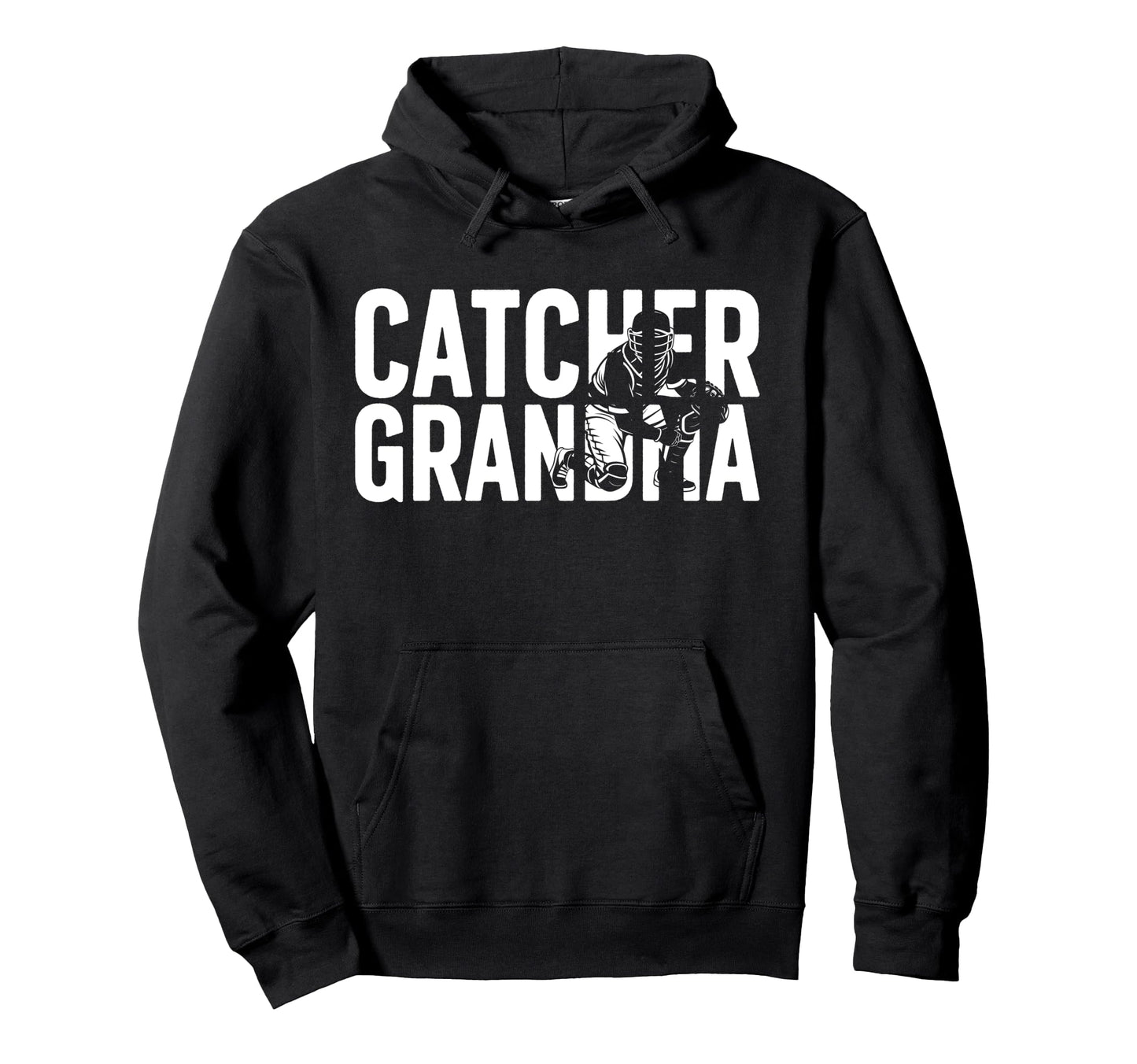 Baseball Catcher Grandma Baseball Hoodie - Minimalist Print Men Women - T-Shirt, Sweatshirt, Hoodie