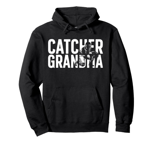 Baseball Catcher Grandma Baseball Hoodie - Minimalist Print Men Women - T-Shirt, Sweatshirt, Hoodie