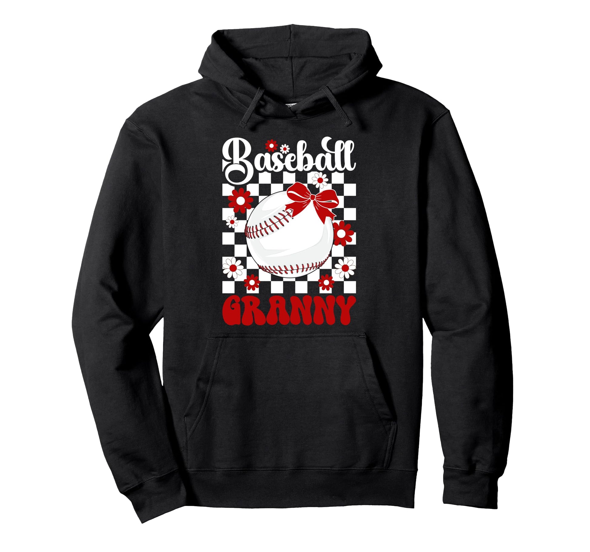 Baseball Granny Groovy Granny Baseball Hoodie - Unique Graphic for Adults - T-Shirt, Sweatshirt, Hoodie
