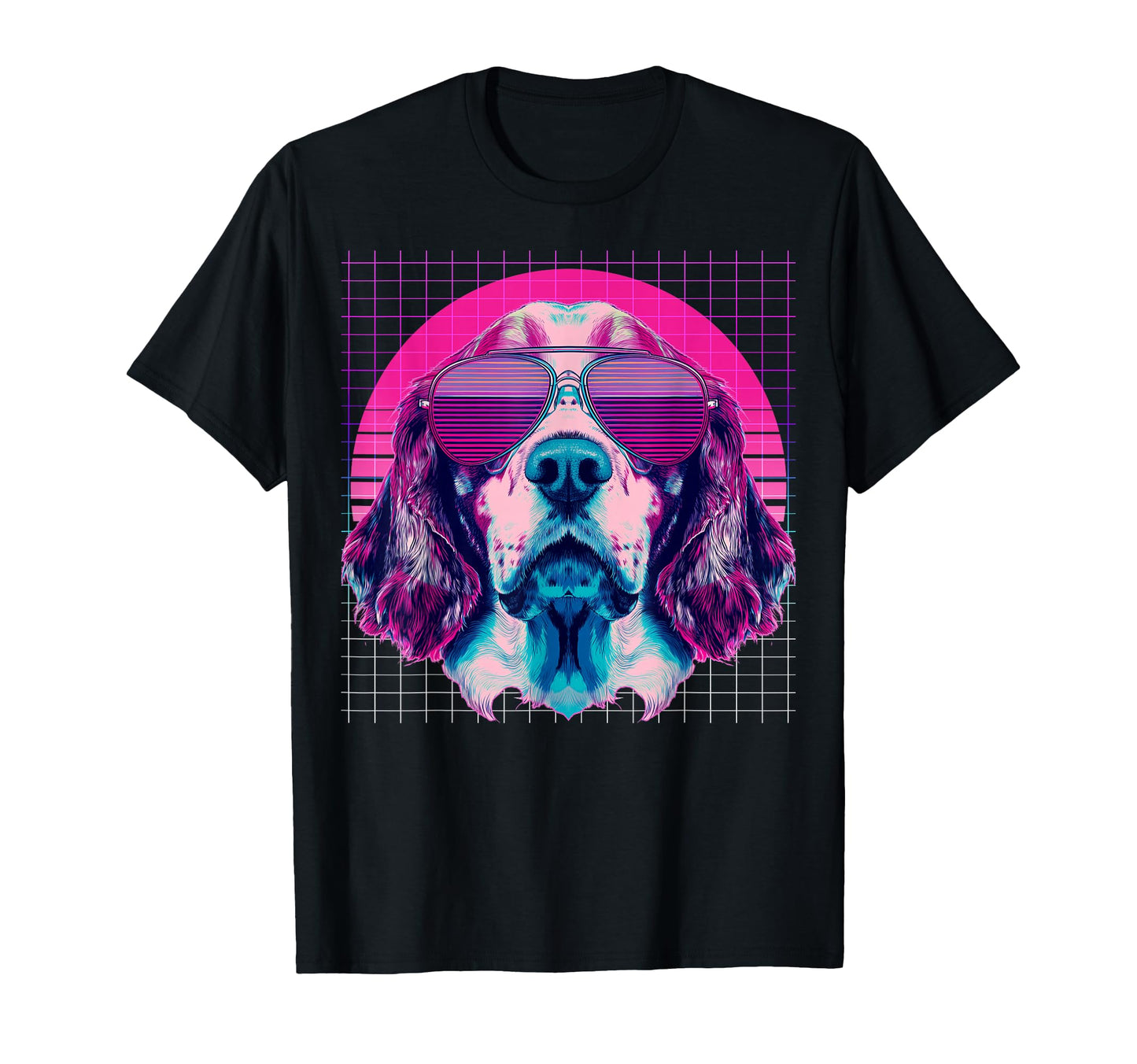Brittany Spaniel Sunglasses Dog T-Shirt - Graphic Print Men Women - T-Shirt, Sweatshirt, Hoodie