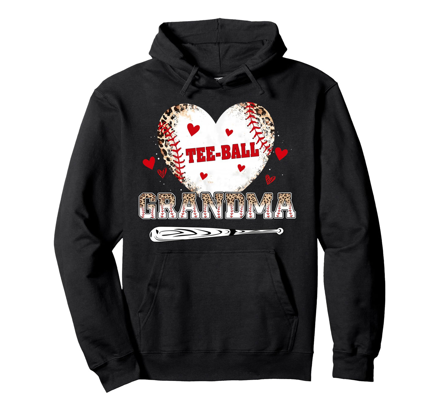 Ball Grandma Nana Gigi Heart Leopard Love Hoodie - Unique Graphic Unisex - T-Shirt, Sweatshirt, Hoodie