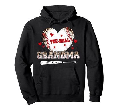 Ball Grandma Nana Gigi Heart Leopard Love Hoodie - Unique Graphic Unisex - T-Shirt, Sweatshirt, Hoodie